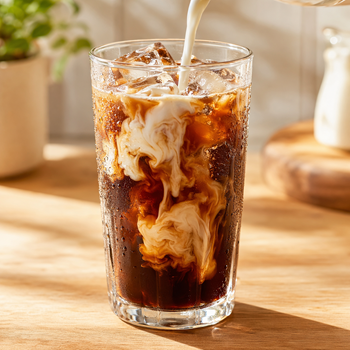 Simple-Iced-Coffee-swirl-clouds-inside-the-coffee
